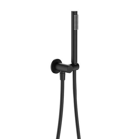Fienza Hustle Hand Shower Round Plate Matte Black 433203B