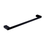 Amelie Royale Square Single Towel Rail 600mm Matte Black BDO4624MB