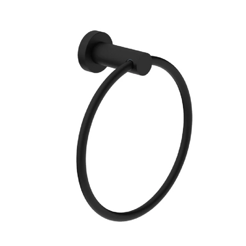 Amelie Royale Round Hand Towel Ring Matte Black BDO2080MB