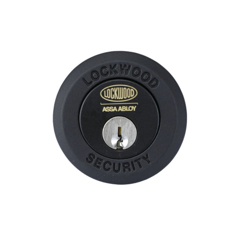 Lockwood 001 with Knob Timber Frame Strike Matte Black 001-1K1MBK