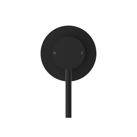 Amelie Royale Pin Wall Shower Mixer 80mm Round Plate (Trim Kit Only) Matte Black BDO250811TMB
