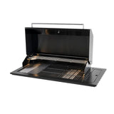 Euro Appliance BBQ Drop In Gas Burners + Ceramic Briquettes Flame failure Black EAL1175DIBBQBL