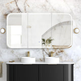 Otti Newport LED Shaving Cabinet 1500x750mm Premium Edition Black Oak LED-SSQ1575B-VP
