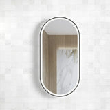 Otti Noosa Framed LED Mirror 900x450mm Anti-Fog Black Metal LED-MF9045B