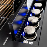 Euro Appliance BBQ Drop In Gas Burners + Ceramic Briquettes Flame failure Black EAL1175DIBBQBL