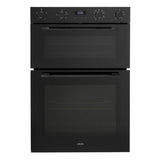 Euro Appliances Oven Electric 80cm x 60cm Double Oven Black EO8060DBK2