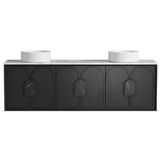 Otti Laguna Wall Hung Cabinet Only 1800x460x550mm Black American Oak (Cabinet Only) LG1800B