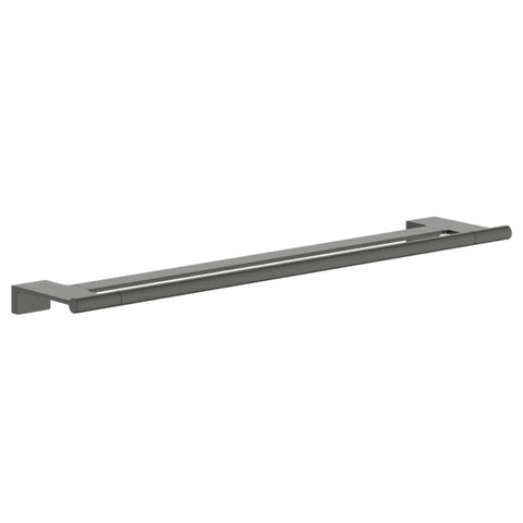 Hansgrohe Addstoris S Double Bath Towel Rail Brushed Black Chrome 41763340