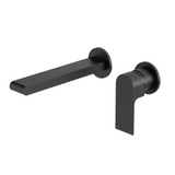 Nero Bianca Wall Basin/Bath Mixer 187mm Separate Back Plate Trim Kits Only Matte Black NR321510ETMB