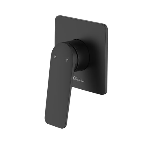 Oliveri Paris Wall Mixer Matte Black PA100516FMB