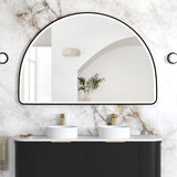 Otti LED Moonlight Archie Metal Framed Mirror 1000x1500mm Matte Black LED-MA1015B