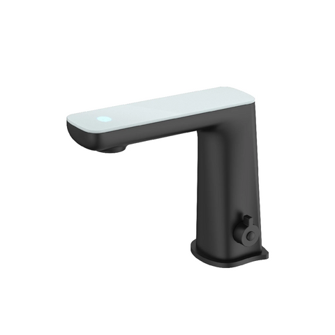 Nero Claudia Sensor Mixer With White Top Display Matte Black NR222102MB