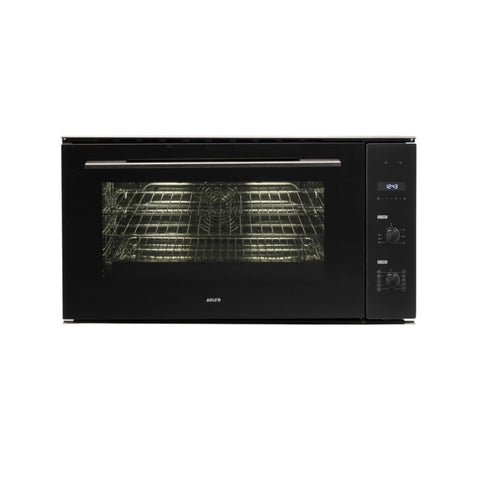 Euro Appliance Built-In Oven 90cm Electric Multifunction Black EO900LBK