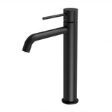 Phoenix Vivid Slimline Vessel Mixer Curved Outlet Matte Black VS7901-10-1