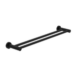Amelie Royale Round Double Towel Rail 800mm Matte Black BDO2030DMB