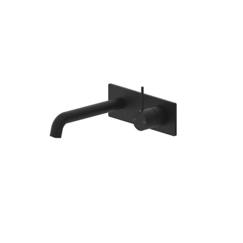 Nero Mecca Wall Basin/Bath Mixer Handle Up 185mm Matte Black NR221910B185MB