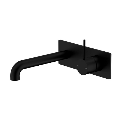 Nero Mecca Wall Basin / Bath Set 230mm Handle Up Trim Kits Only Matte Black NR221910B230TMB