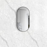 Otti Noosa Oval Mirror 900X450mm Black MFMO9045B