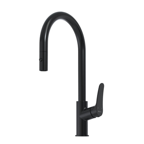 Oliveri Verona Pullout Gooseneck Sink Mixer Matte Black VA306516MB-P