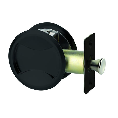 Lockwood Symmetry Cavity Sliding Door Passage Set Matte Black 7450MBKDP