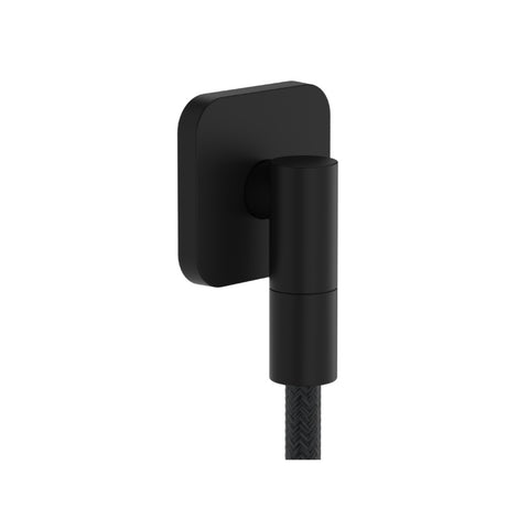 Hansgrohe Fixfit Fine Q Wall Outlet w/ Non-Return Valve Matte Black 28884670