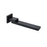 Vito Bertoni Eeva Wall Swivel Bath Spout Square 220mm Matte Black 98907