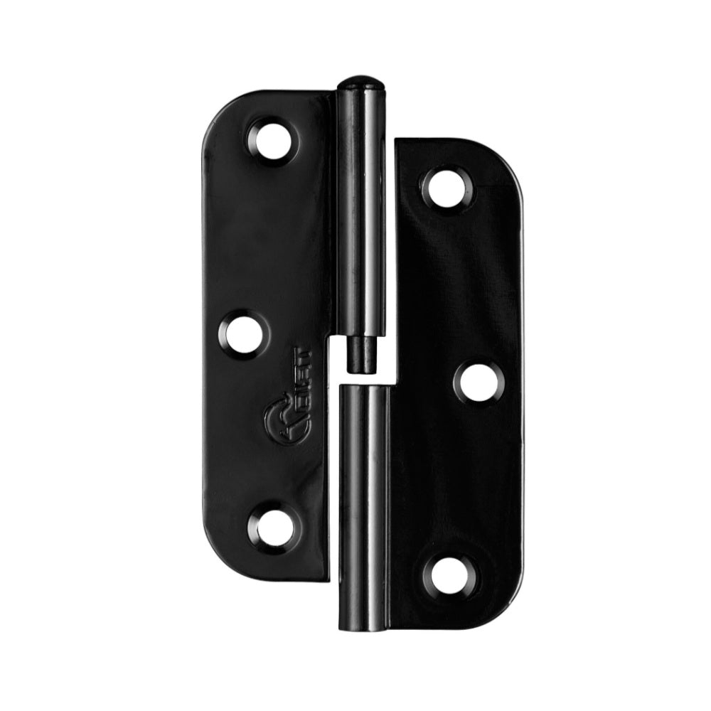 Trio Hinge Butt Radius Lift Off 89x58x1.6mm Left Hand Mate Black PBTRB89LOLHBL