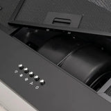 Euro Appliance Rangehood Undermount 90cm Black EP900UMBK3
