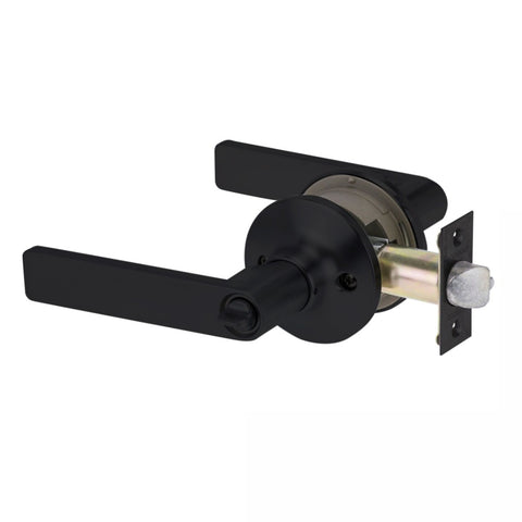 Lockwood Symmetry Entrance Set Lever 3 Matte Black 7550MBK