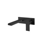 Nero Bianca Wall Basin/Bath Mixer 187mm Matte Black NR321510AMB