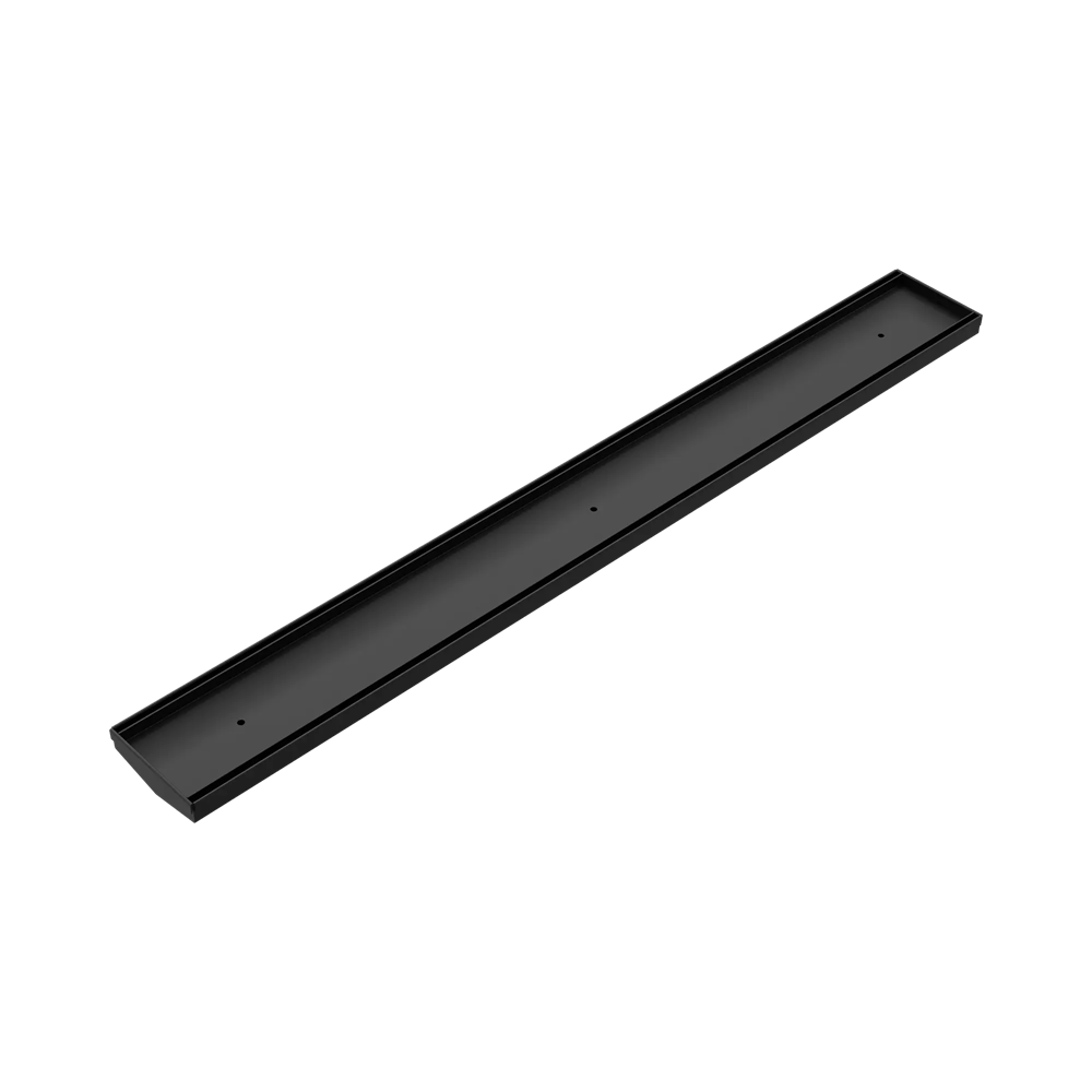 Nero Tile Insert V Channel Floor Grate No Outlet 800x106x80/90mm Matte Black NRFG008MB