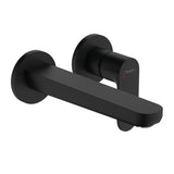 Hansgrohe Rebris S 2H Wall-Mounted Basin Mixer 20.5cm Lead Free Matte Black 72528673