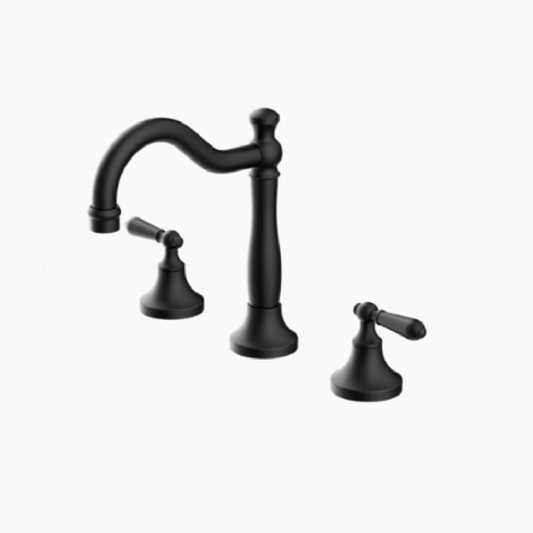 Nero York Swivel Basin Set w/Metal Lever Matte Black NR692102A02MB