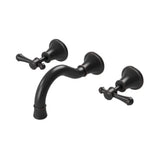 Phoenix Nostalgia Lever Basin/Bath Set 180mm Shepherds Crook Antique Black NS1127-33