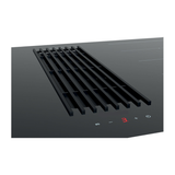 Artusi 86cm 4 Zone Induction Cooktop w/ Built-In Extraction Black Glass AID864DD