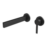 Phoenix Lexi MKII SwitchMix Wall Basin Mixer Set 200mm Matte Black 123-2810-10