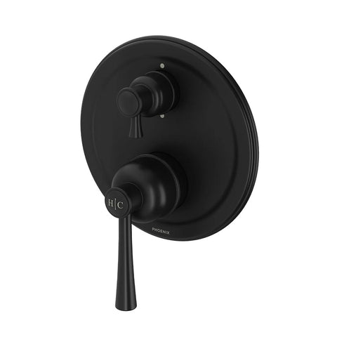 Phoenix Cromford SwitchMix Shower/Bath Diverter Mixer Fit-Off (Trim Kit Only) Matte Black 134-2940-10