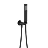 Fienza Lincoln Hand Shower Round Plate Matte Black 433205MB