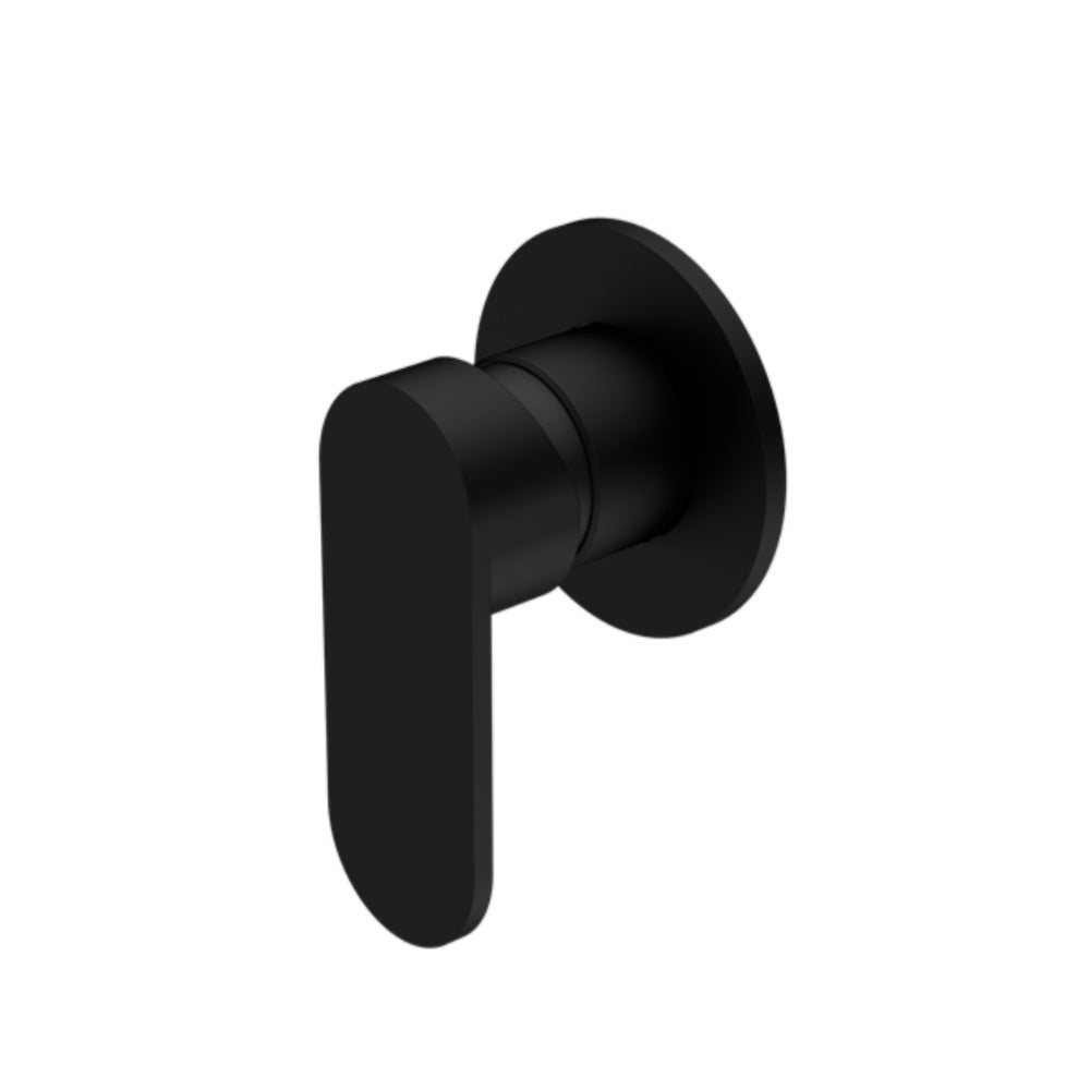 Amelie Royale Paddle Shower Mixer 80mm Round Plate (Trim Kit Only) Matte Black BDO301311DTMB