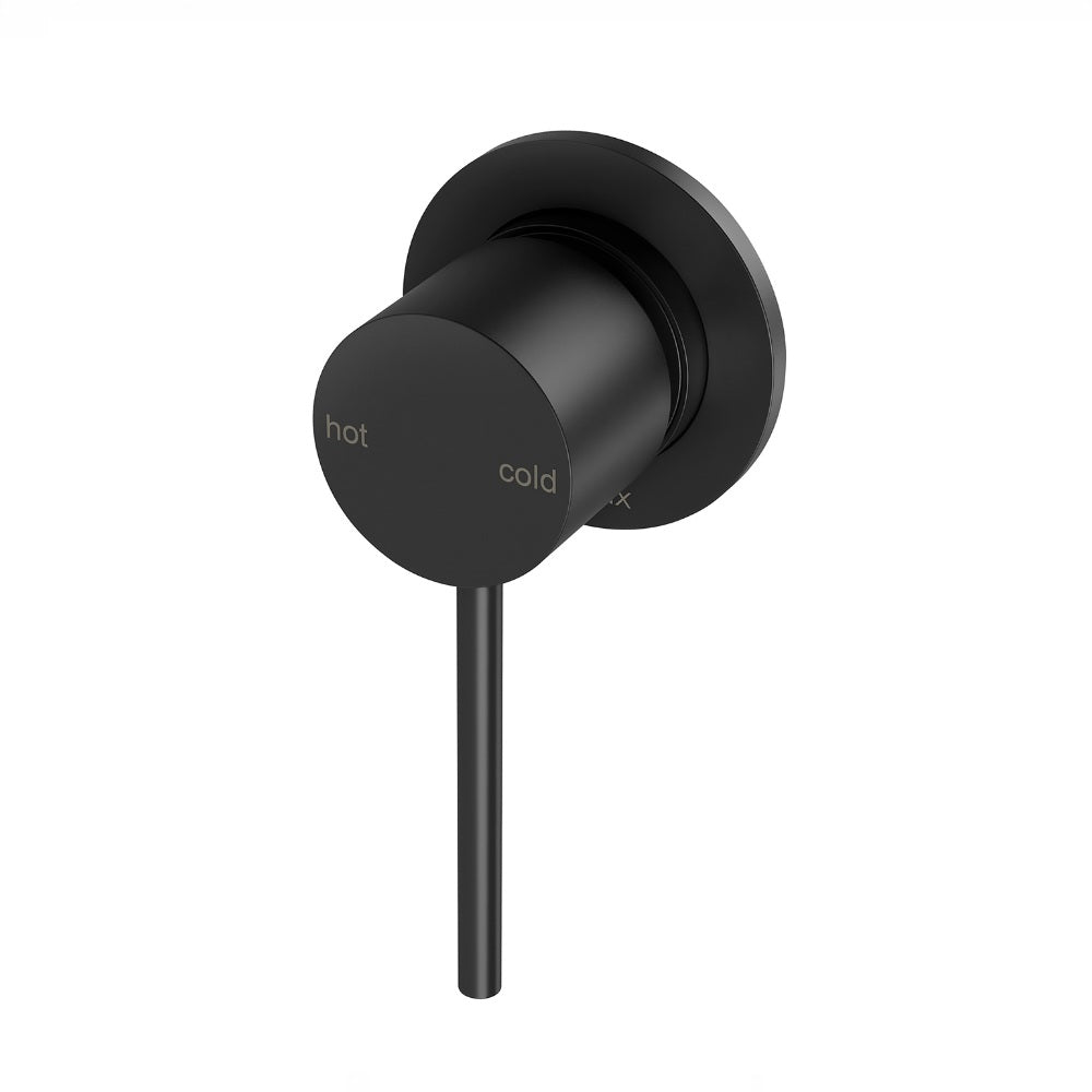 Phoenix Vivid Slimline Switchmix Shower / Wall Mixer 60mm Backplate Fit-Off Kit Matte Black VS2807-10-1