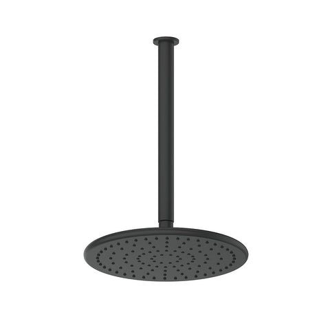 Greens Oakley Ceiling Shower Matte Black 191002MB