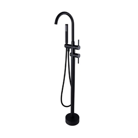 Otti Pavia Floor Standing Mixer Tap Black PFSBMB