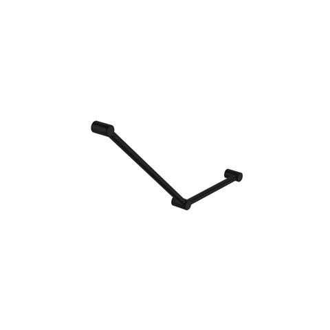 Nero Mecca Care 32mm Ambulant Toilet Grab Rail 45 Degree 750X450mm Matte Black NRCR3245AMB