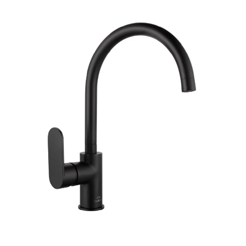 Vito Bertoni Kali Sink Mixer Gooseneck Save Mode Matte Black 49500WS6