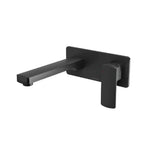 Phoenix Teva Wall Basin/Bath Mixer Set 200mm Trim Kit Only Matte Black 152-7812-10