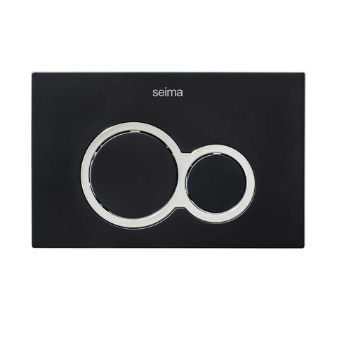 Seima Flush Plate 100 Series Black 191790