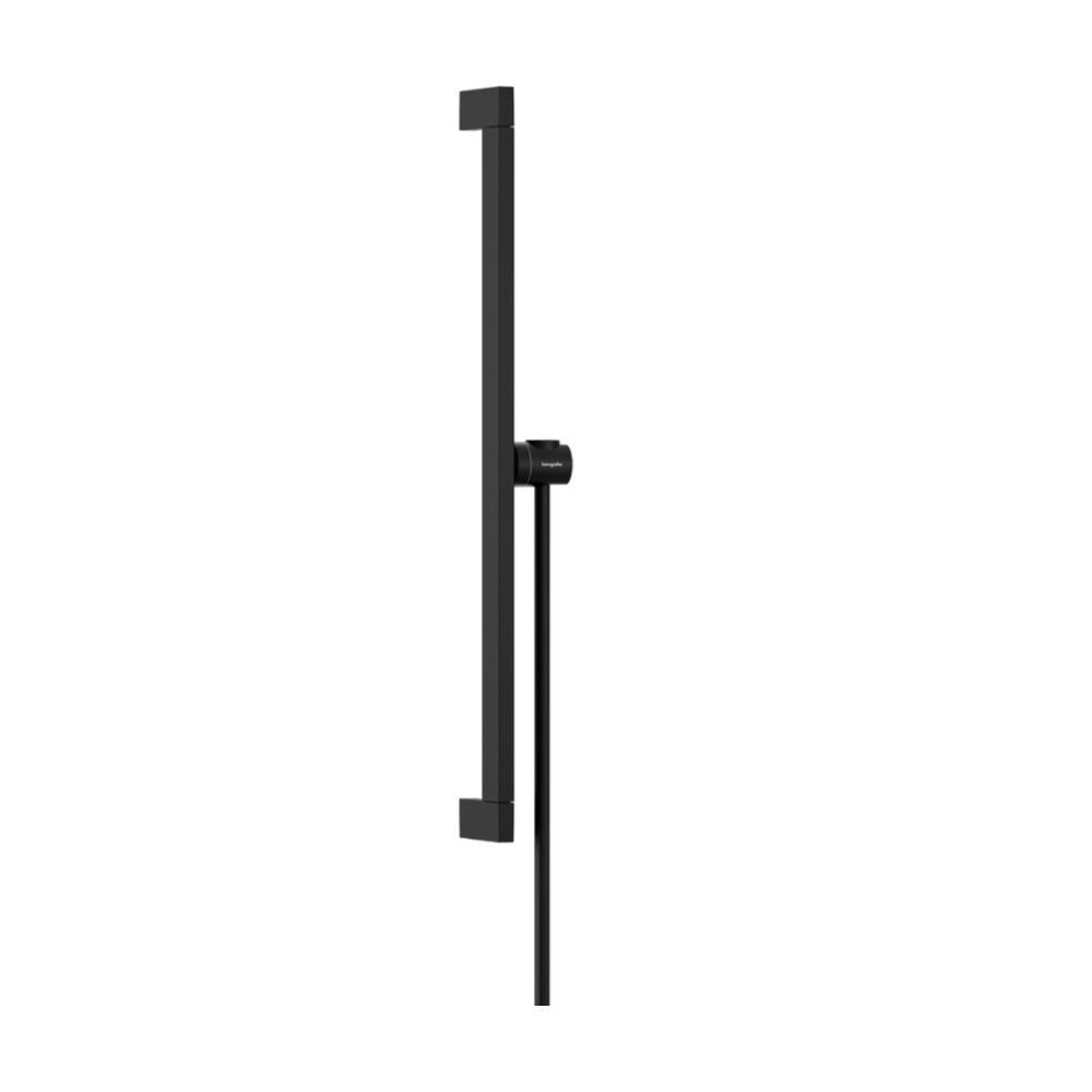 Hansgrohe Unica Shower Bar E Puro 65 cm w/ Easy Slide Hand Shower Holder & Isiflex Shower Hose 160 cm Matte Black 24404670