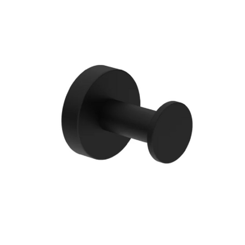 Amelie Royale Round Robe Hook Matte Black BDO2082MB