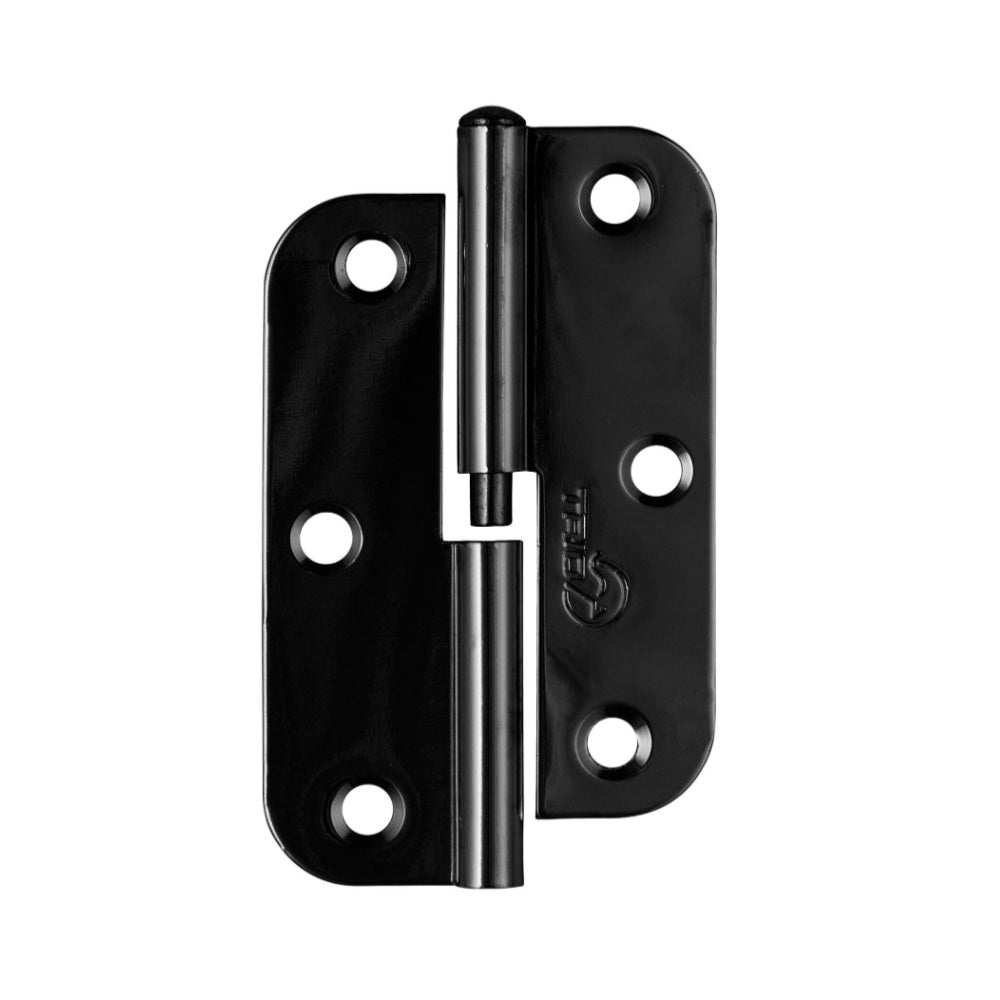 Trio Hinge Butt Radius Lift Off 89x58x1.6mm Right Hand Matte Black PBTRB89LORHBL