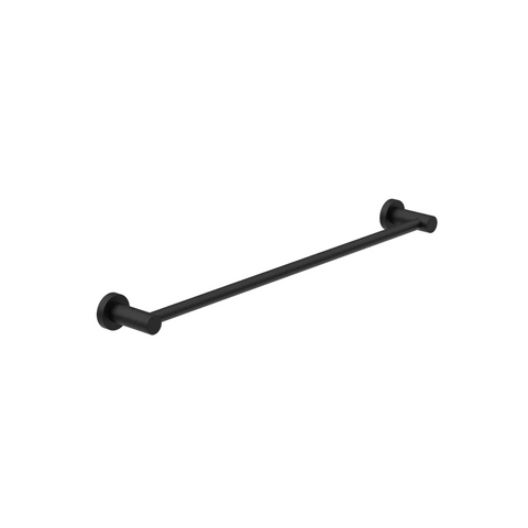 Amelie Royale Round Single Towel Rail 800mm Matte Black BDO2030MB